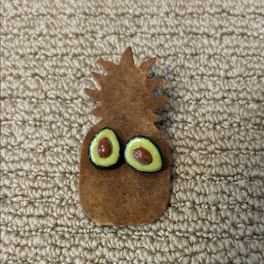 Avocado Stud Earrings